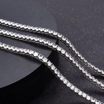 Luxury Iced Out Necklace For Women Charms Tennis Chain Large Crystal Zircon Pendant Chains Hip Hop Jewelry Wedding Gifts