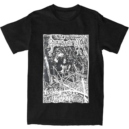 Men Women T-Shirt Grausamkeit Music Black Metal Gothic T Shirts Popular Summer Tee Shirt Funny Casual 100 Cotton Tops Plus Size