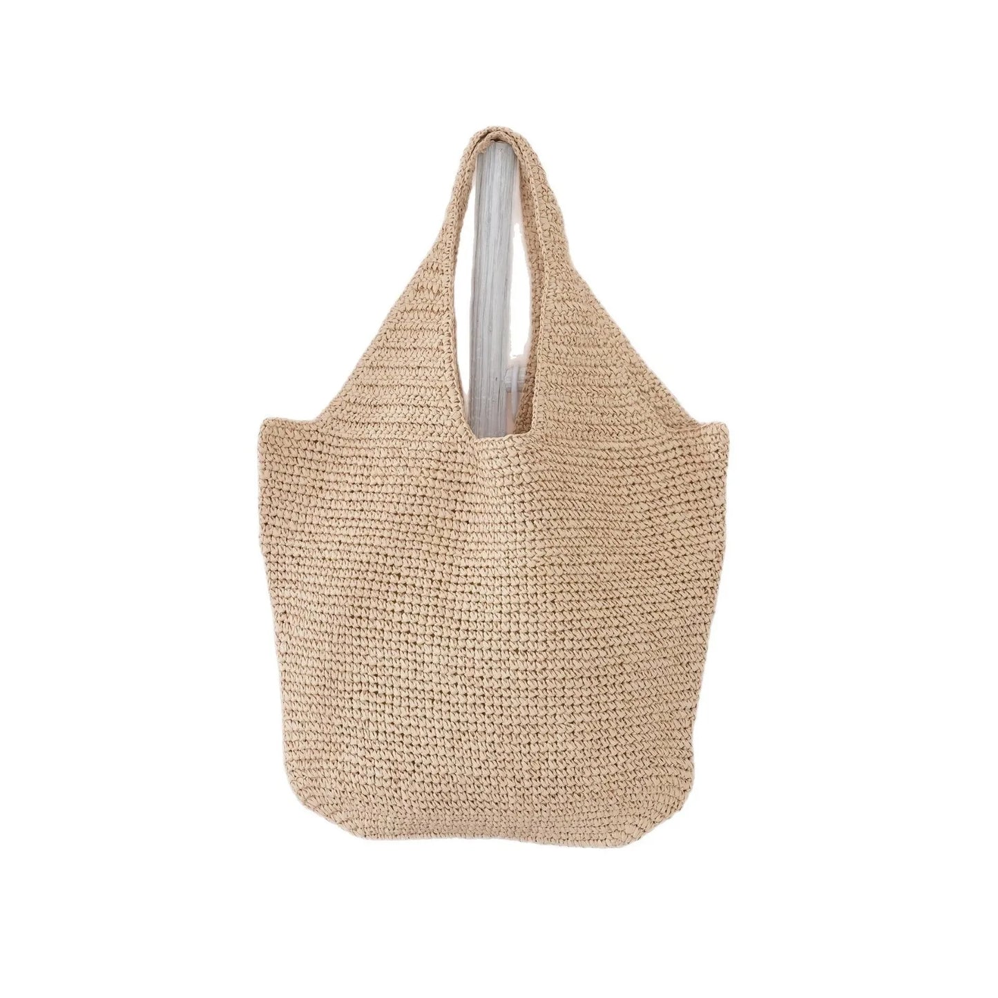 Casual Hobos Large Capacity Straw Women Shoulder Bags Designer Paper Weave Handbags Simple Handmade Summer Beach Big Tote Bag