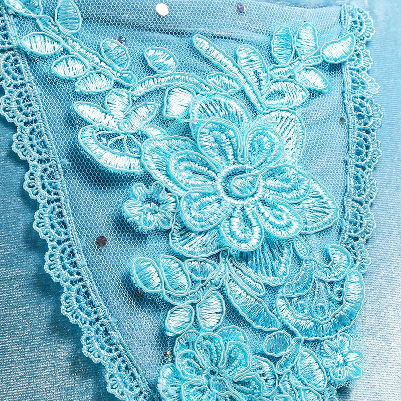 Girl Fancy Birthday Party Cinderella Ball Gown with Gloves Embroidery Floral Puffy Kids Princess Party Dress Fairy Glass Slipper