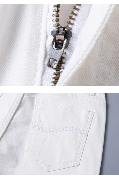 2026 New  Spring Autumn Wine Red Jeans Men Fashion Casual Classic Style Business Straight Fit Soft Trousers Male Advanced Pants