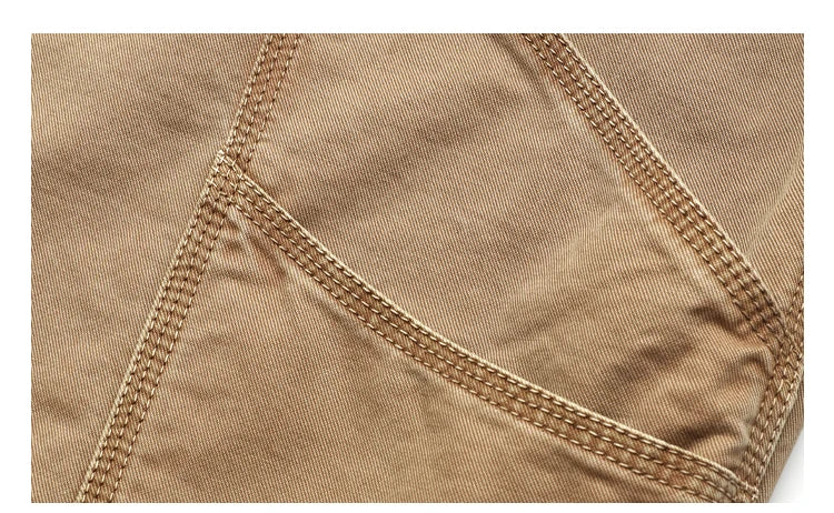 Korean Streetwear High Quality Double Gauge Twill Wash Cargo Pants For Men Clothing Harajuku Cotton Casual Straight Leg Trousers