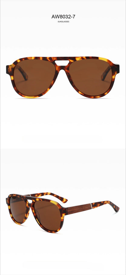 2026 Fashion Top Quality Double Beam Sunglasses Pilot Men Designer Brand Sun Glasses Acetate Women Outdoor UV400 Anti UV Goggles