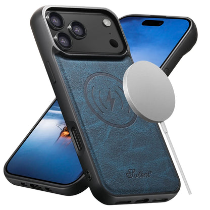 2 in 1 Leather Case For iPhone 17 Promax Air 16 Pro max 15 Plus 14 Pro 13 12 Wireless Charging Kickstand Card Slots Phone Cover