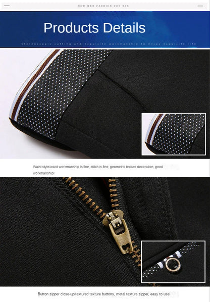 High Stretch Men's Dress Pants High Waist Elastic Formal Suit Pants Office Business Classic Casual Trousers Slim Fit Black Blue
