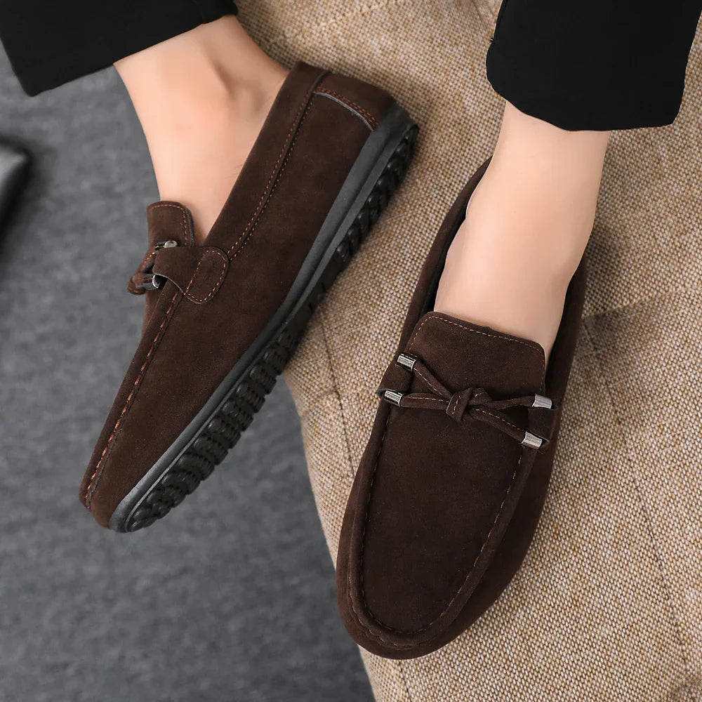 Men Loafers Soft High Quality Spring Autumn Shoes Men Casual Shoes Warm Slip on Flats Driving Shoes