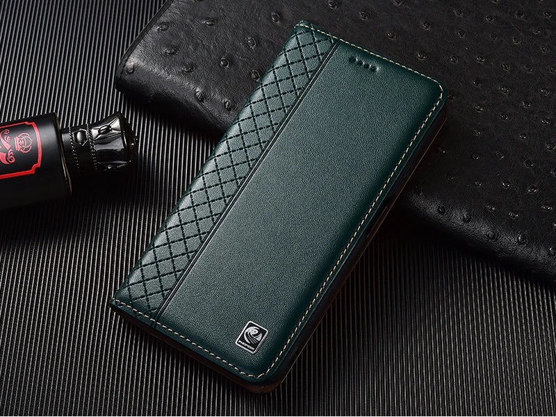Napa Genuine Leather Case For Apple iPhone 7 8 X XS XR 11 12 13 14 15 16 17 Pro max Plus Phone wallet Flip Cover Cases
