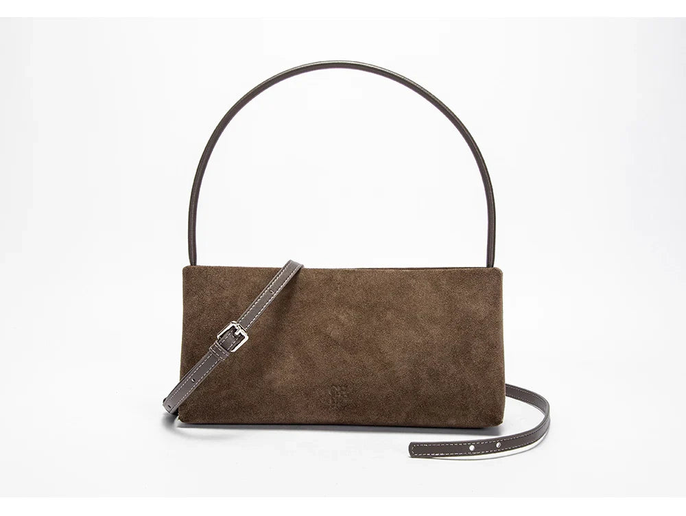 Solid Simple Classic Style Velvet Underarm Bag Elegant Fashion Design Seasonal New French Vintage Shoulder Bag
