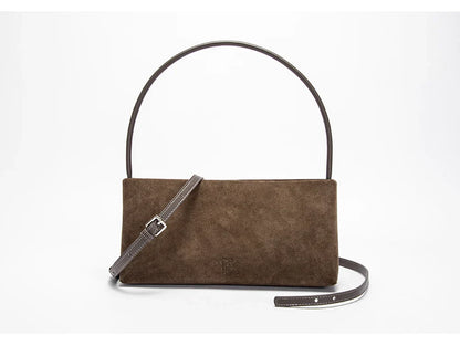 Solid Simple Classic Style Velvet Underarm Bag Elegant Fashion Design Seasonal New French Vintage Shoulder Bag