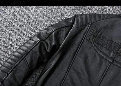 Mens Leather Jacket Autumn Men Clothing Handsome Motorcycle Jackets Two Colors Short Coats Kurtka Męska Skórzana Slim
