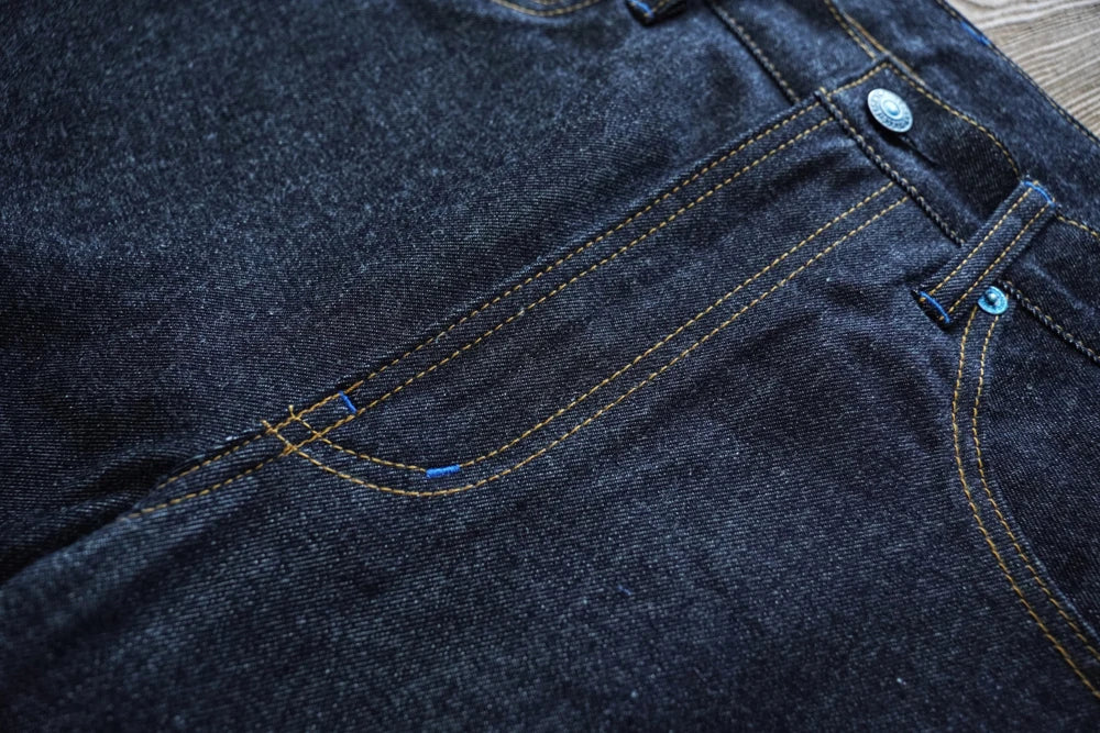 SZ6601-10OZ Men Jeans Selvedge Sanforized Denim Jeans Summer Indigo Jeans for Man Regular Fit Straight Leg 10 Oz