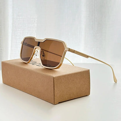 Steampunk Sunglass Men One Pieces Vintage Sunglasses Women New Luxury Fashion Glasses Gafas De Sol Hombre Zonnebril Dropshipping