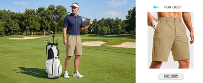 Men's Hiking Cargo Shorts 9" Quick Dry Lightweight Water Resistant Nylon Shorts Summer Casual Golf Work with 5 Pockets
