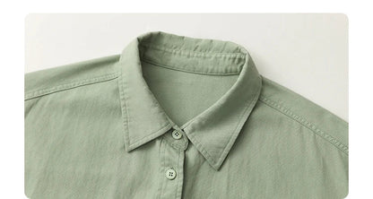 Korean Women's Long-sleeved Shirt Loose Woman Tops Fashion Woman Blouse Office Lady Coat 2025 Spring Autumn Clothing