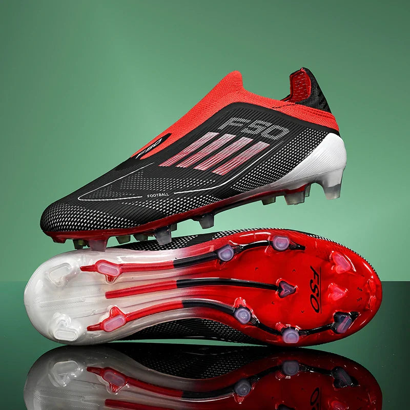 New Men Football Boots Outdoor Sport Training Soccer Shoes Match Boys Adult Cleats Breathable Non Slip Long Spikes Comfortable