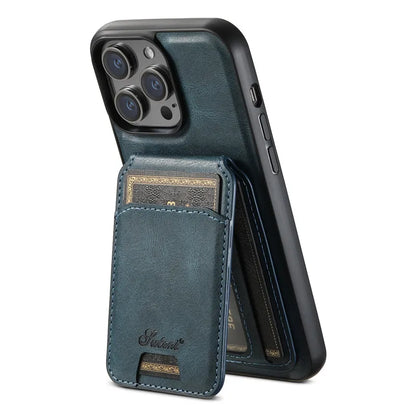 Magsafe Magnetic 2 In 1 Detachable Wallet Leather Case For iPhone 12 13 14 15 16 17 Pro Max Plus 16E 17 Air Holder Cover