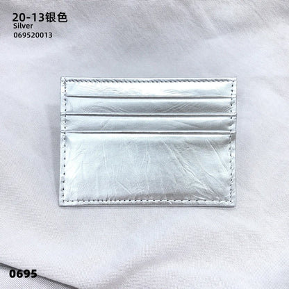 Porte-cartes en cuir de vachette avec logo personnalisé pour femme et homme, sac à cartes fin en cuir véritable, gravure du nom, portefeuille de luxe décontracté