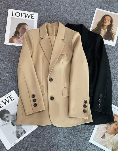 New Spring Suit 2025 Suit Jacket for Women with Small Temperament and High-end Feel Loose Casual Chic Elegant Fashion Coat Top