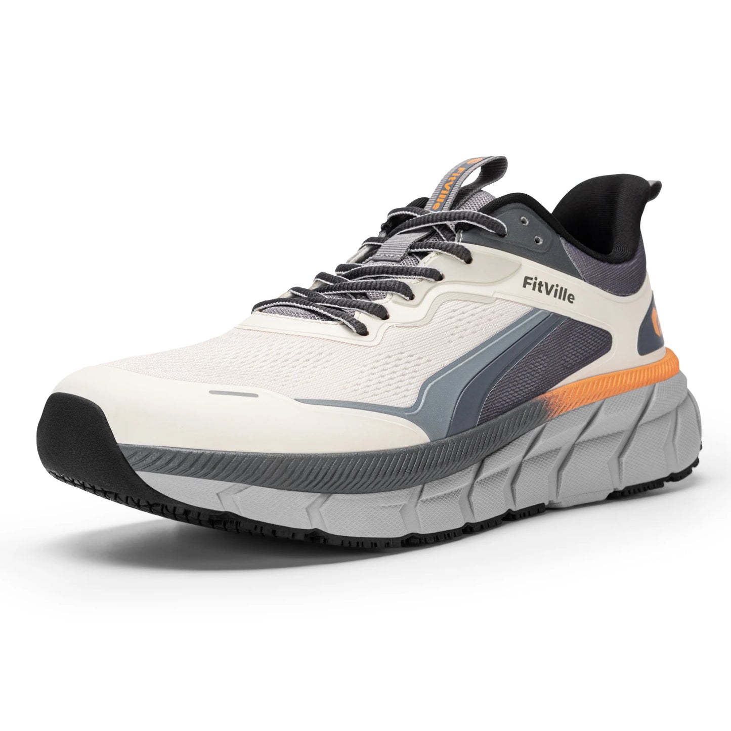 Men's Wide Toe Box Shoes Cushioned Well Sneakers Non Slip Lightweight Breathable Running Shoes for Swollen Feet