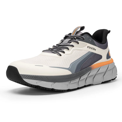 Men's Wide Toe Box Shoes Cushioned Well Sneakers Non Slip Lightweight Breathable Running Shoes for Swollen Feet