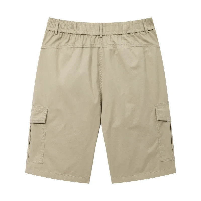Summer New Arrival Men Cargo Shorts Male Pure Cotton Loose Multi Pocket Five Points Pants Men Outdoor Versatile Casual Shorts