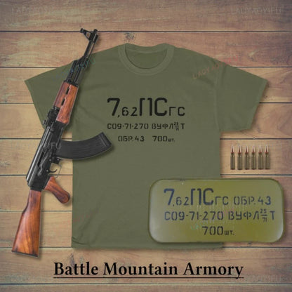 7.62x39 Ammo Can Vintage Graphic T Shirts Woman Man Summer Fashion Casual High Quality Cotton T-shirt Streetwear Short-sleev