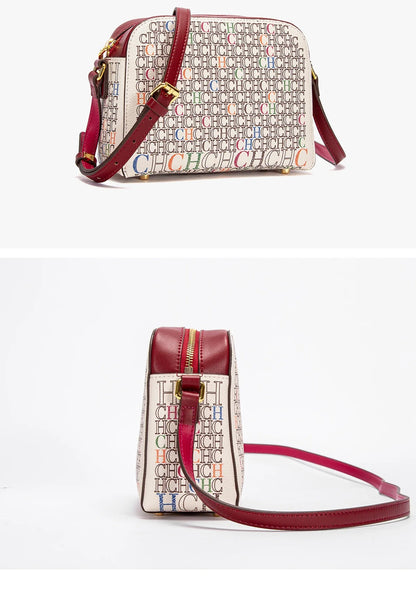 Women's Shoulder Bag New Coffee Color Small Square Bag Classic Coffee Color Letter Printed Business Women's Bag
