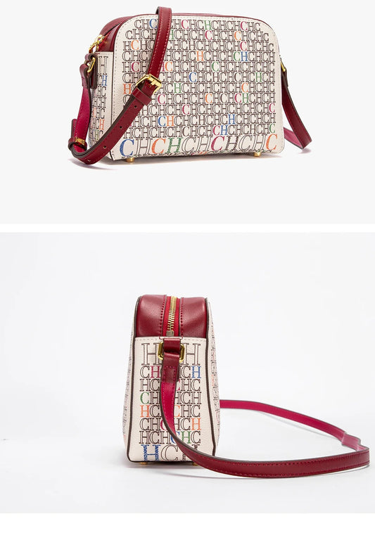 Women's Shoulder Bag New Coffee Color Small Square Bag Classic Coffee Color Letter Printed Business Women's Bag