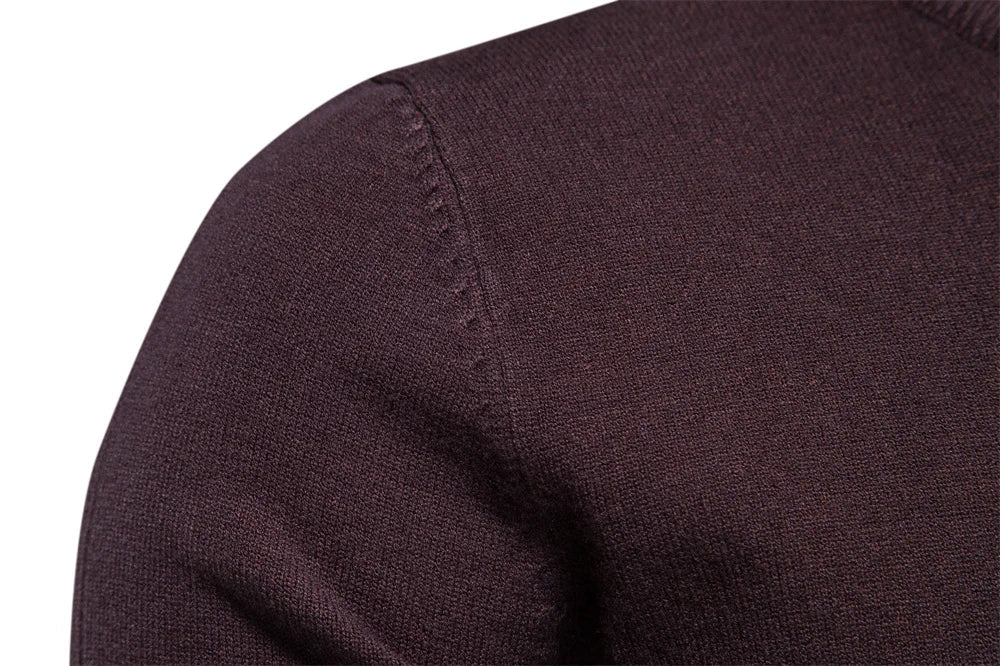 2021 New O-neck Pullover Men's Sweater Casual Solid Color Warm Sweater Men Winter Fashion Slim Mens Sweaters 11 Colors
