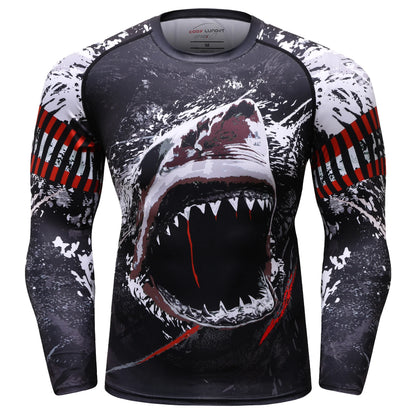Cody Men Grappling Wear Jiu Jitsu Gi Rashguard BJJ Boxing T-shirts UPF 50+ Male Athletic Running Blouses Compression Gym Tees