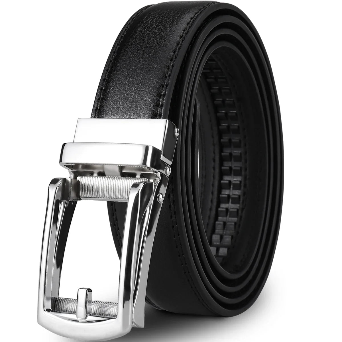 Men's automatic buckle waistband, adjustable without holes, suitable for office and daily casual wear