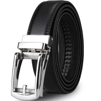 Men's automatic buckle waistband, adjustable without holes, suitable for office and daily casual wear