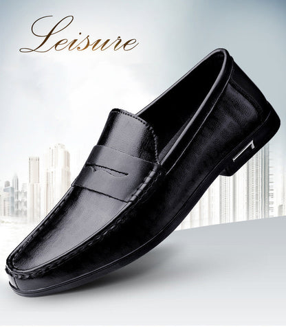 Genuine Leather Men Shoes Casual Men Loafers Breathable Office Formal Shoes Men Designer Slip on Driving Shoes Plus Size 38-46