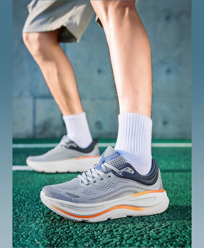 Fashionable Casual Men's Sneakers Non-Slip Wear-Resistant Air Cushion Sneakers Outdoor Lightweight Breathable Mesh Running Shoes