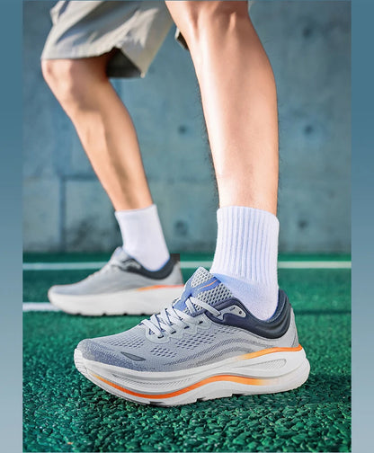 Fashionable Casual Men's Sneakers Non-Slip Wear-Resistant Air Cushion Sneakers Outdoor Lightweight Breathable Mesh Running Shoes
