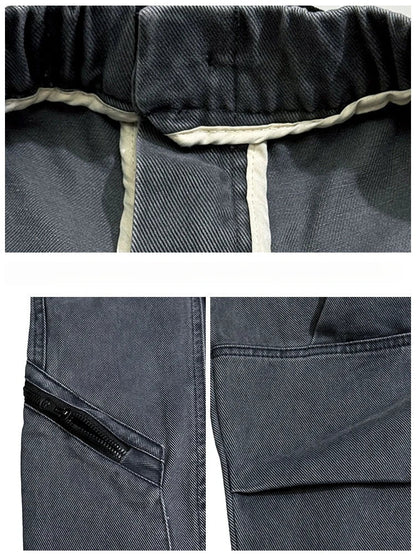 American Streetwear Multi-Pocket Cargo Pants Men High Quality Fashion Baggy Pants Plus Size Black Army Straight-Leg Trousers