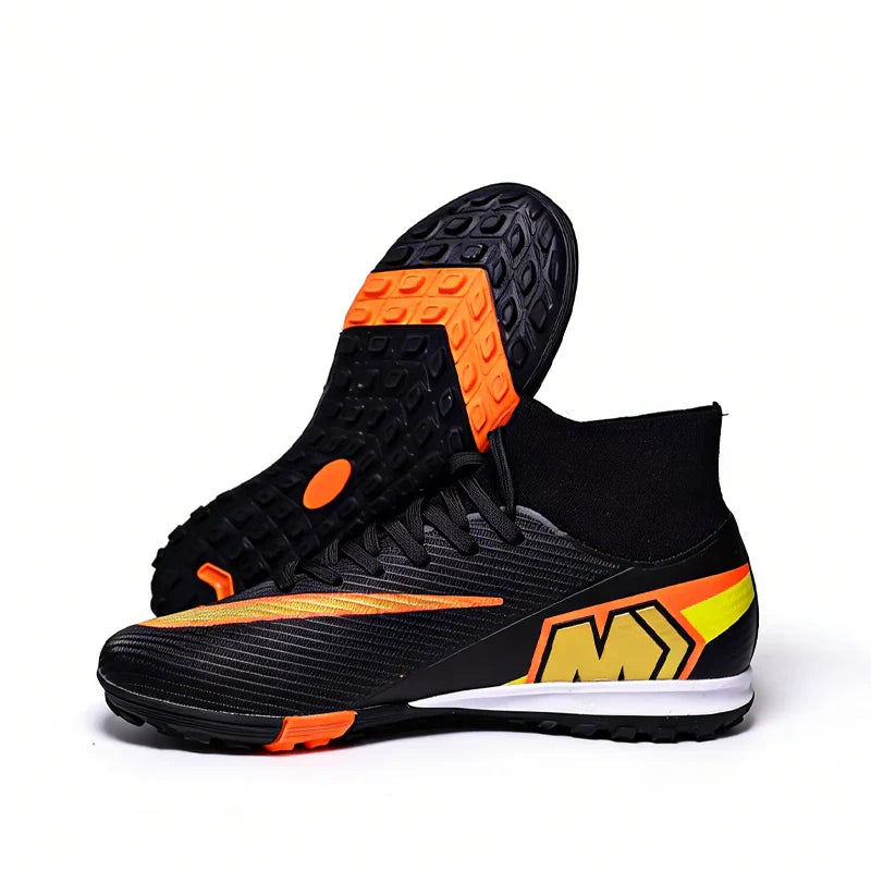 999Y High Quality Mens Soccer Shoes Turf Soccer Cleats for Boys Sneakers TF/FG Training Football Boots Chuteira Campo 35-45