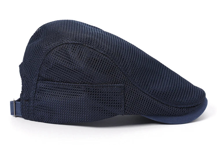 Summer Mens Hats Breathable Mesh Newsboy Caps Outdoor Baker Boy Boinas Cabbie Hat Fashion Driving Flat Cap For Women