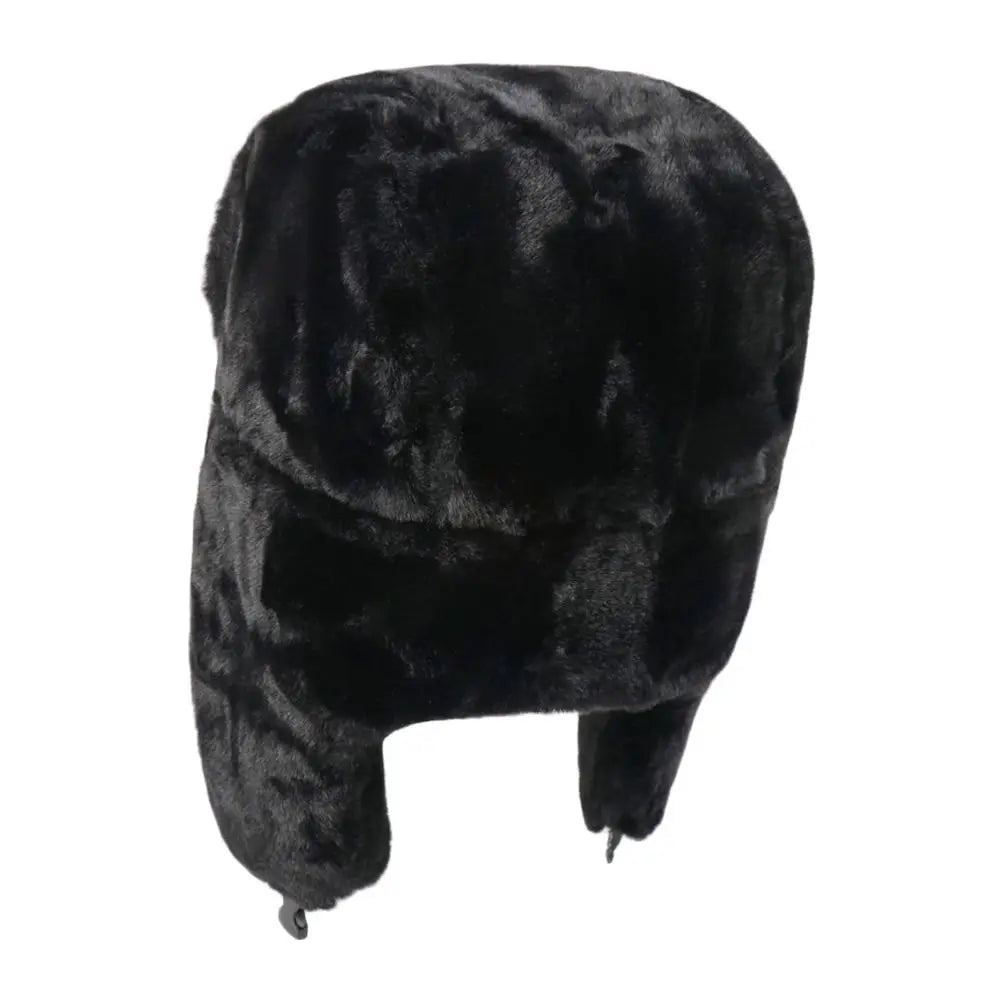 Outdoors Thick Bomber Hat Plush Warm Russian Ushanka Windproof Snow Caps for Women Men