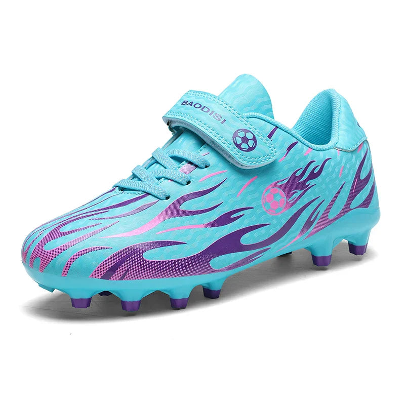 Children's Soccer Shoes Lightweight Football Sneakers Kids Sports Shoes Outdoor Non-Slip Futsal Shoes Boys Girls Training Shoes