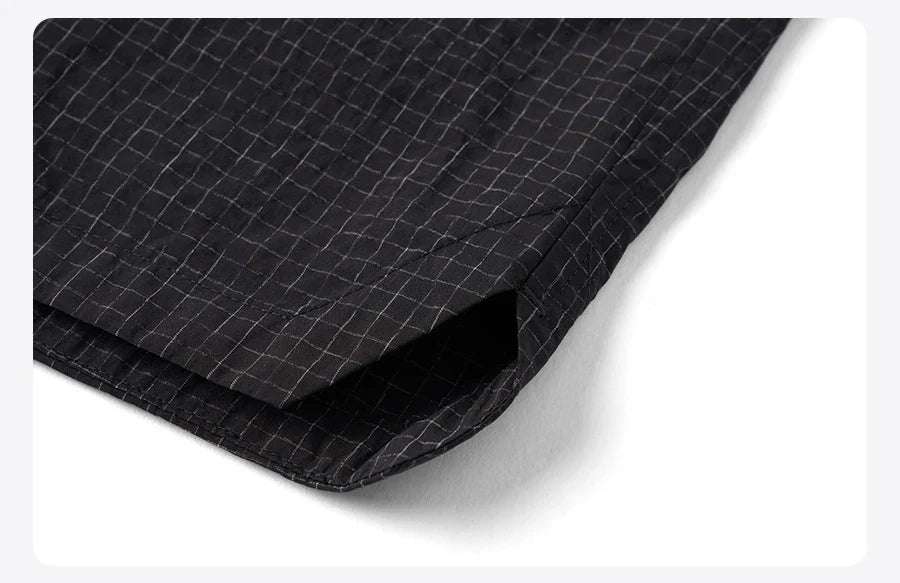 2026 Summer New Lightweight 100gsm Fabric Shorts Men Drawstring Elastic Waist Oversize Casual Outdoor Beach Shorts