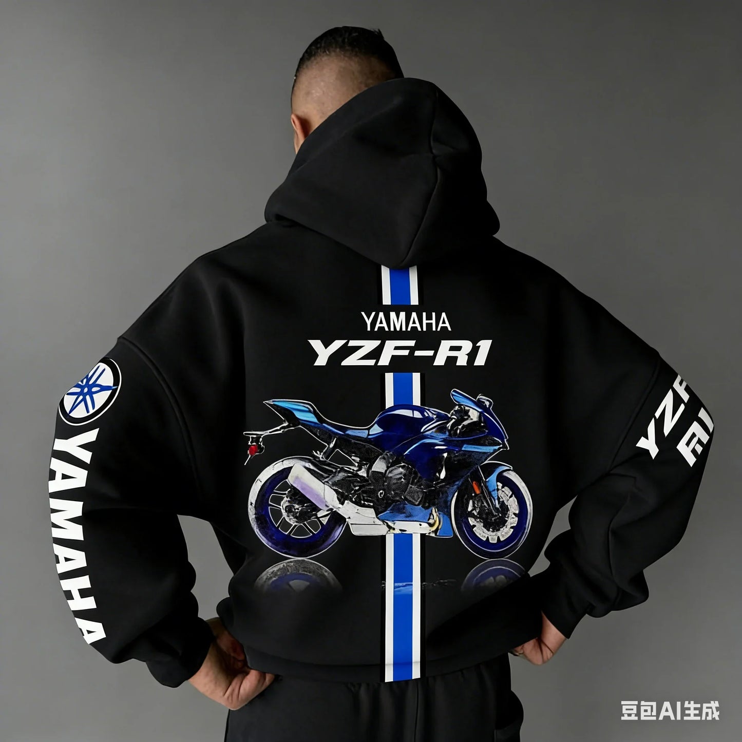 2026 Spring Summer New Motorcycle Yamaha R1 Cotton Oversized Hoodie Men Women Comfortable Casual And Fashionable Sportswear