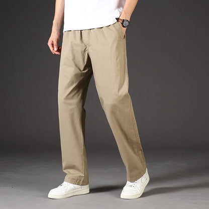 Plus Size Men's Cargo Pants Casual Loose Multi Pocket High Quality Cotton Pants Long Trousers Mens Jogger Pants 5XL 6XL
