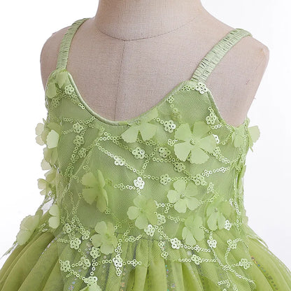 Children Fancy Girls Elf Cosplay Fairy Princess Dress For Kids Carnival Birthday Party Gift Halloween Christmas Dress Up Costume