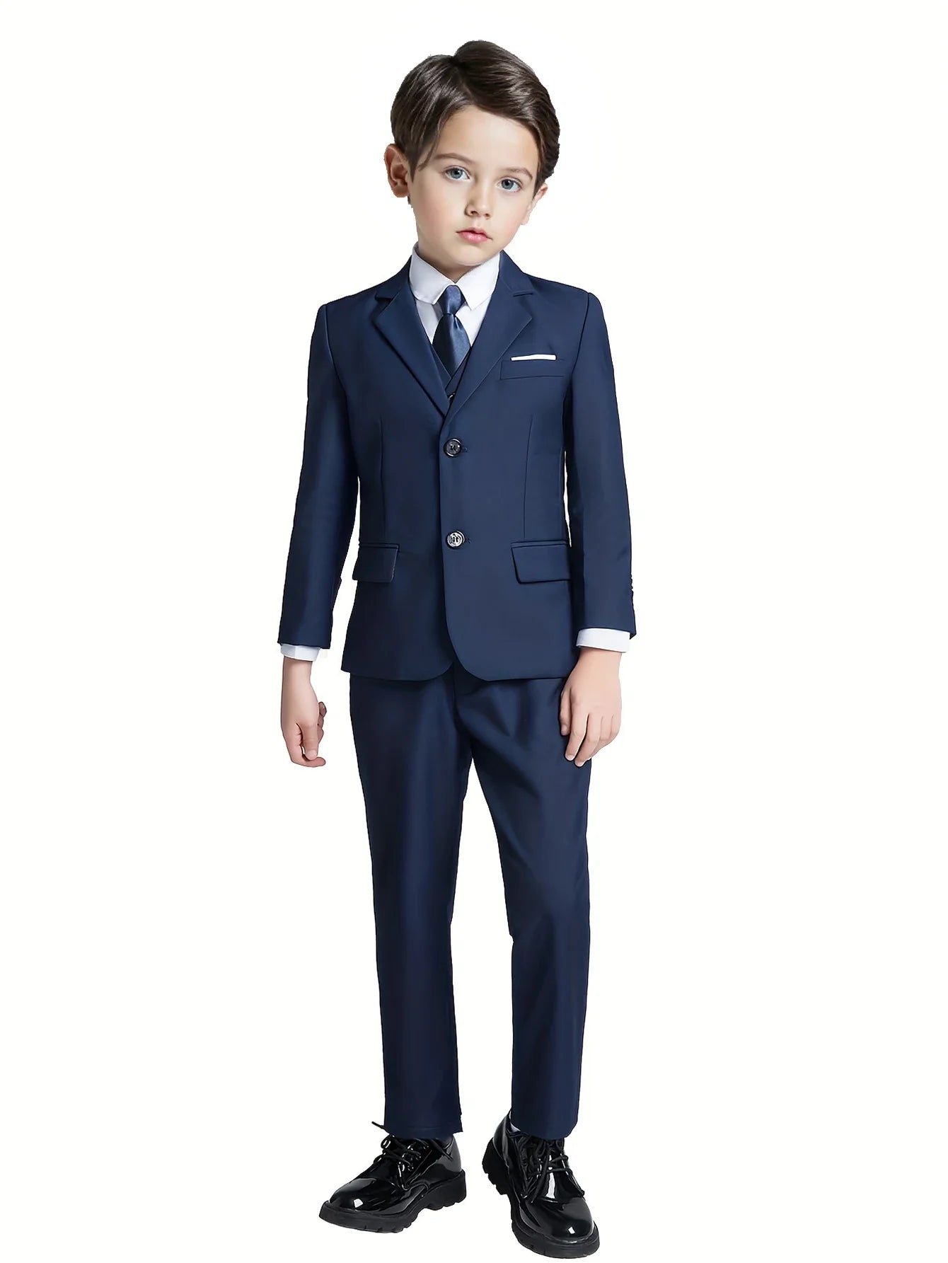 Back-to-school Season Boys Suit 5 Piece Jacket Vest Trousers Shirt Tie random Children's Suits Wedding Performance Formal