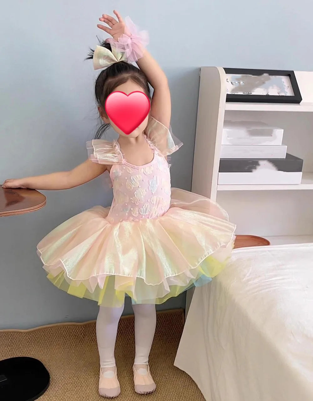 Children's Day Dance Dress Girl Ballet Princess Summer Dresses Girls Ballet Sequins Outfit Kids Clothes Vestidos Birthday Gift