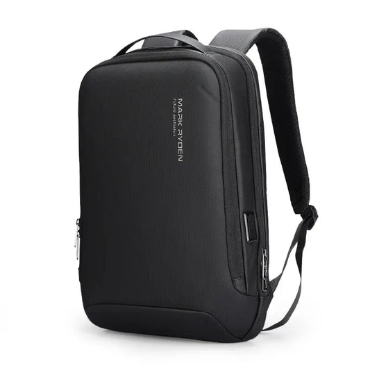 Slim Laptop Backpack for Men Business Minimalist Backpack YKK Zipper Scratch Resistant With USB