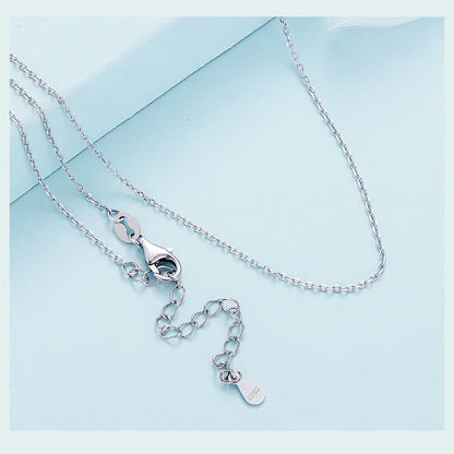 925 Sterling Silver Lobster Clasp Adjustable Necklace Basic Chain Link Simple Fine Jewelry for Women Birthday Gift SCA018