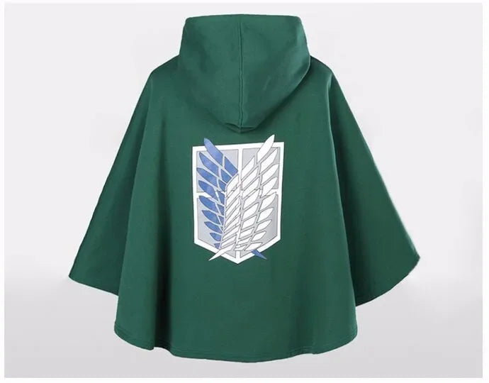Anime Attack Cloak Shingeki No Kyojin Scouting Legion Cosplay Costume Cos Green Cape Mens Clothes Cosplay Costume Women