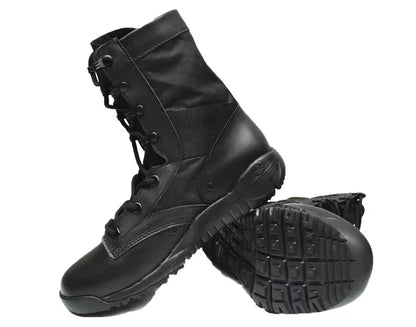 Men Ankle Work Boots Combat Shoes Super Light Tactics Boots Desert Shoes Breathable Boots Black High Top Men's Shoes